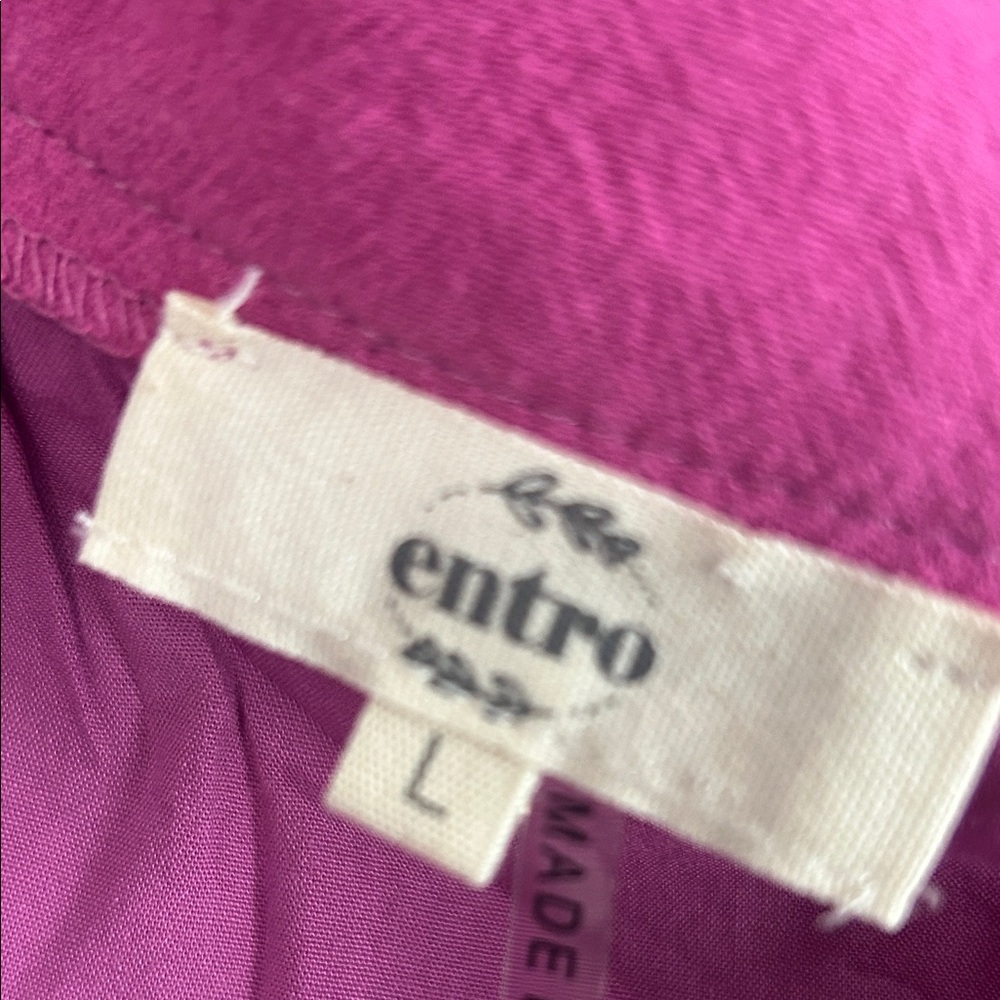 Entro Fuchsia Asymmetrical Wrap Skirt - Picture 5 of 6